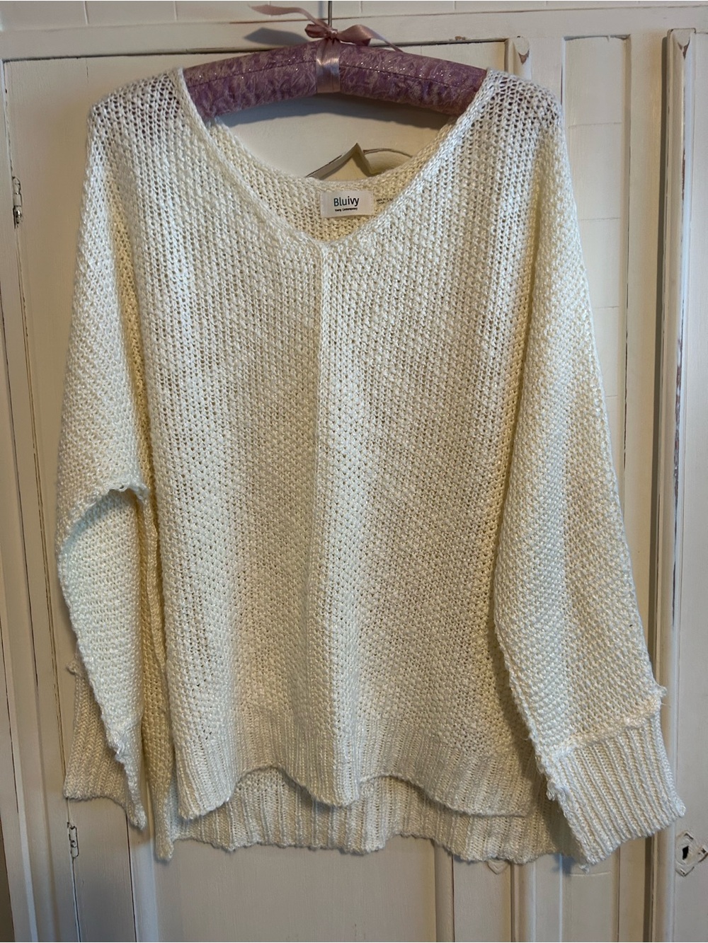 Bluivy REVERSE SEAM Loose Fit Sweater